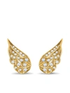Pragnell 18kt Yellow Gold Diamond Tiara Earrings In Gold