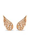 PRAGNELL 18KT ROSE GOLD DIAMOND TIARA EARRINGS