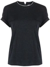 BRUNELLO CUCINELLI CRYSTAL-TRIM SHORT-SLEEVE T-SHIRT