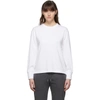 THOM BROWNE ONLINE EXCLUSIVE WHITE OVERSIZED LONG SLEEVE T-SHIRT