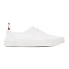 THOM BROWNE ONLINE EXCLUSIVE WHITE HERITAGE VULCANIZED SNEAKERS