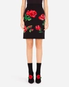 DOLCE & GABBANA MINI SKIRT WITH ROSE EMBROIDERY