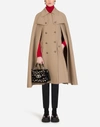 DOLCE & GABBANA WOOLEN CAPE WITH DECORATIVE BUTTONS