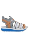 Ruco Line Sandals In Beige