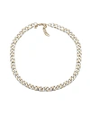 CRYSTAL HAZE CRYSTAL HAZE DOMINIQUE WOMAN NECKLACE GOLD SIZE - BRASS, 18KT GOLD-PLATED,50250110PK 1