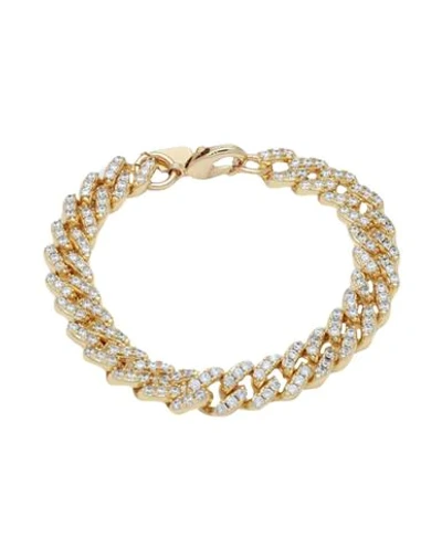 Crystal Haze Mexican Chain Bracelet Woman Bracelet Gold Size - Brass, 18kt Gold-plated, Cubic Zircon