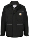 CARHARTT LOGO-PATCH ZIP-UP COAT