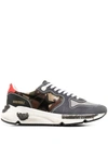 GOLDEN GOOSE RUNNING SOLE LACE-UP SNEAKERS