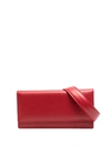 Linda Farrow Logo-detail Leather Belt Bag In Red