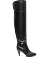Dolce & Gabbana Dg Buckle Knee-length Boots In Black