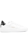 Golden Goose Pure Star Bicolor Leather Low-top Sneakers In Multi