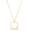 MAISON MARGIELA SQUARE PENDANT NECKLACE