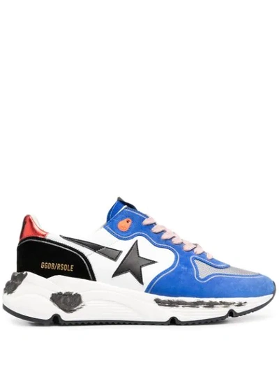 Golden Goose Running Sole Low-top Trainers In Blue