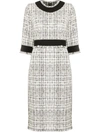 DOLCE & GABBANA TWEED MIDI DRESS