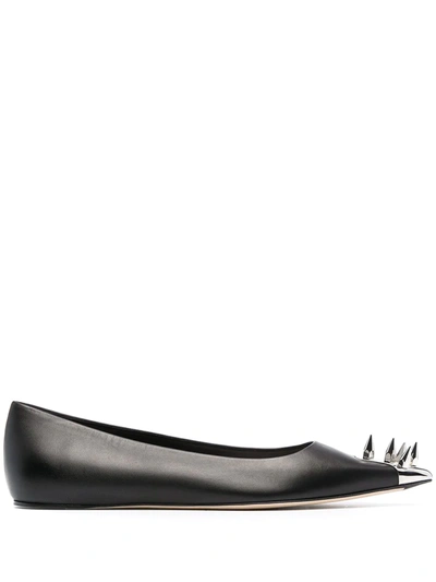 ALEXANDER MCQUEEN SPIKE STUD BALLERINA SHOES