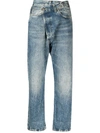 R13 CROSSOVER HIGH-RISE JEANS