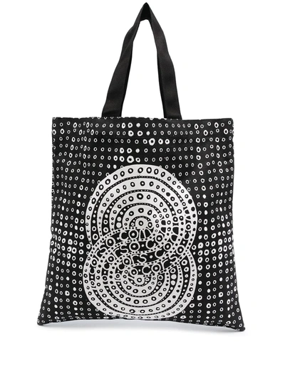 10 Corso Como Graphic Print Tote Bag In Black