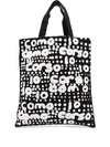 10 Corso Como Logo Polka-dot Print Tote Bag In Black