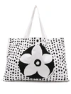 10 Corso Como Floral Polka-dot Print Tote Bag In White
