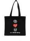 10 Corso Como I Love You Print Tote Bag In Black