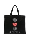 10 Corso Como I Love You Print Tote Bag In Black