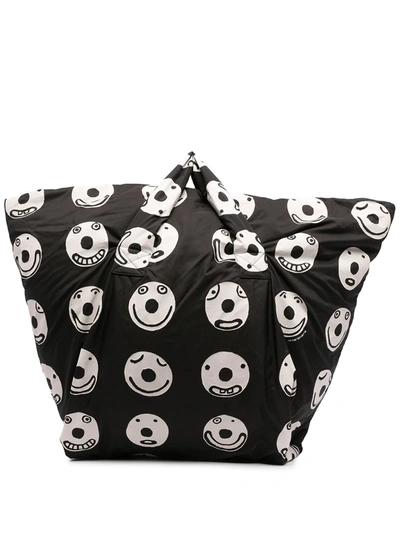 10 Corso Como Printed Tote Bag In Black