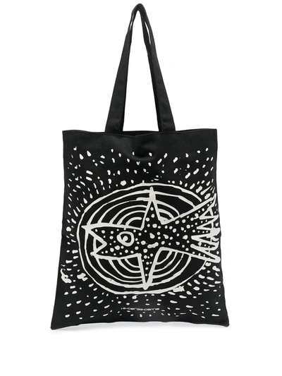 10 Corso Como Graphic Print Tote Bag In Black