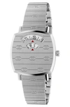 Gucci Grip 38mm Three-window Stainless-steel Watch In Undefined