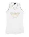 Emporio Armani Tank Tops In White