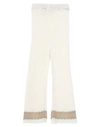 CIRCUS HOTEL CIRCUS HOTEL WOMAN PANTS IVORY SIZE 6 COTTON, VISCOSE, POLYESTER,13527386JO 3