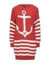 Elisabetta Franchi Short Dresses In Red
