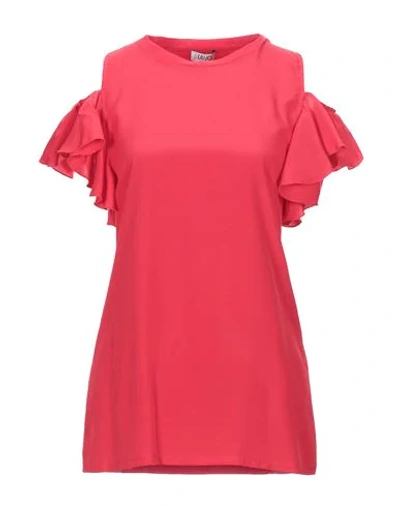 LIU •JO LIU •JO WOMAN TOP RED SIZE XS POLYESTER, VISCOSE, ELASTANE,38882350CL 3