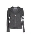 Thom Browne Cardigan In Lead