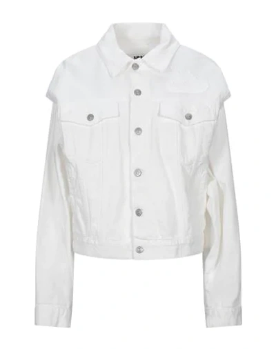 MM6 MAISON MARGIELA MM6 MAISON MARGIELA WOMAN DENIM OUTERWEAR WHITE SIZE 4 COTTON,42824127MM 2