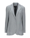 Emporio Armani Woman Blazer Grey Size 8 Viscose In Grey