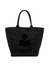 Isabel Marant Yenky Logo-print Tote Bag In Black
