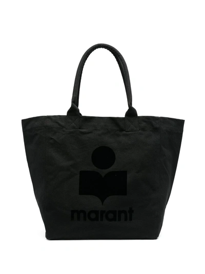 Isabel Marant Logo-print Tote Bag In Black