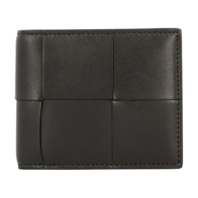 Bottega Veneta Wallet In Black Silver