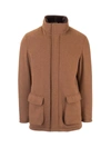 LORO PIANA CASHMERE JACKET IN BROWN