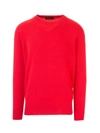 Loro Piana Men's Castlebay Crewneck Cashmere Sweater In Red
