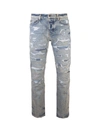 AMIRI DESTROYED EFFECT JEANS IN BLUE