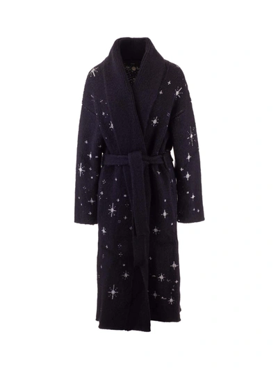 Alanui Babies' Faraway From Home Coat In Blue