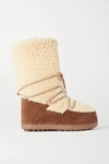 BOGNER CERVINIA SUEDE AND SHEARLING SNOW BOOTS