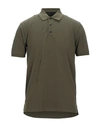 Rag & Bone Green Mercer Polo In Military Green