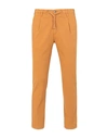 8 BY YOOX 8 BY YOOX COTTON PULL-ON PLEATED CARROT-LEG TROUSERS MAN PANTS OCHER SIZE 30 COTTON, ELASTANE,13535458GP 5