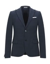 Grey Daniele Alessandrini Suit Jackets In Dark Blue