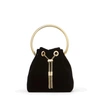 Jimmy Choo Round Handle Shoulder Bag Tassel In Black