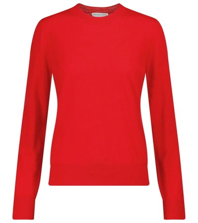 Bottega Veneta Red Fine-knit Wool Jumper
