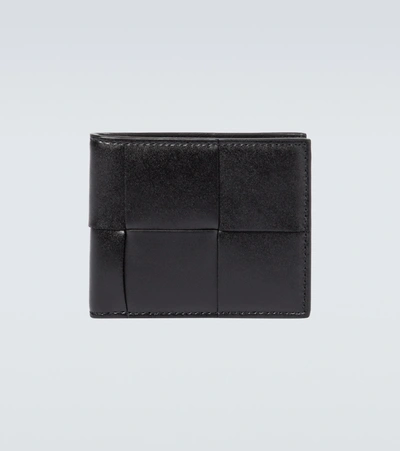 Bottega Veneta Intrecciato Leather Wallet In Black