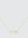 ADINA'S JEWELS - VERIFIED PARTNER CZ SAFETY PIN NECKLACE